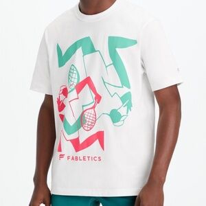 FABLETICS - THE R&R TEE - BIG SERVE CLASSIC WHITE